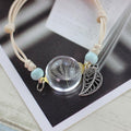 Handgefertigtes glasiertes Glücks-Wildblumen-Armband