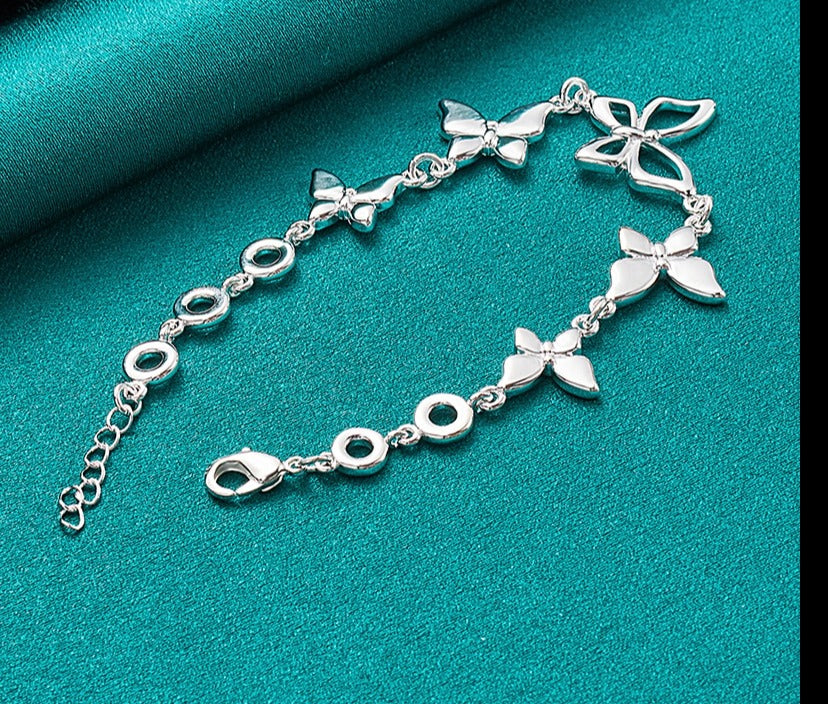 925 Sterling Silber Schmetterling Charm Armband Ian Connor