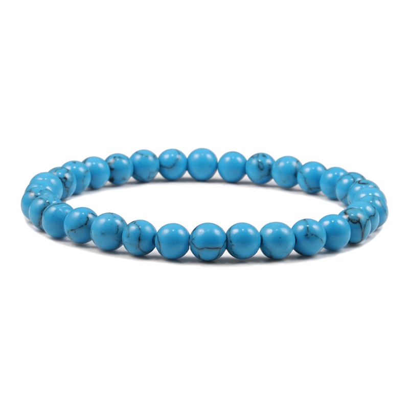 Armband aus Lavasteinen aus Holz