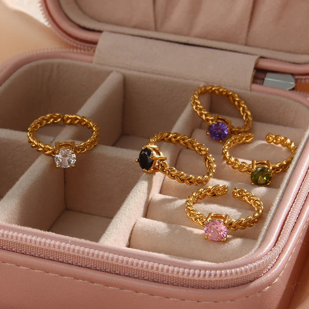 Solitärring aus Gold