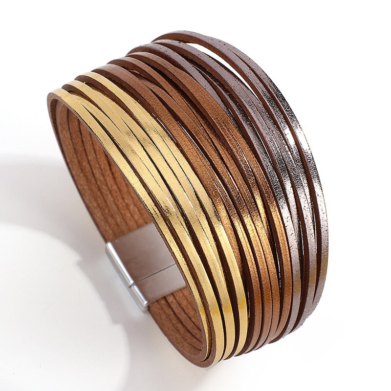 Boho Mint Lederarmband