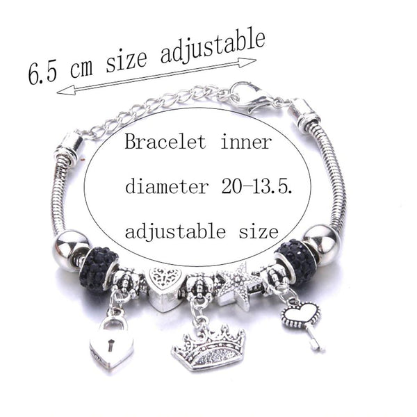 Charm-Armband-Kollektion „Herzen und Schlösser“