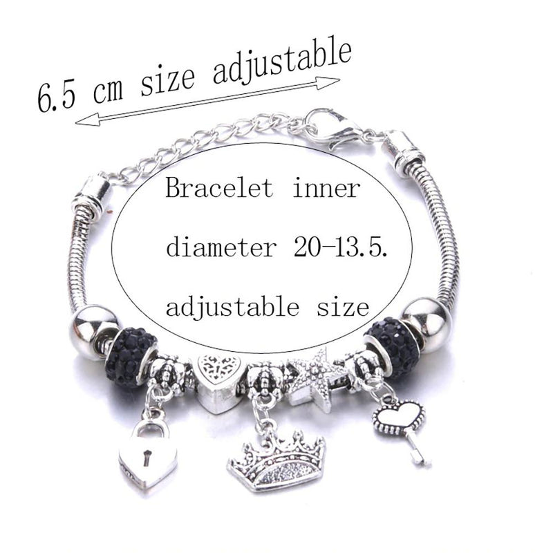 Charm-Armband-Kollektion „Herzen und Schlösser“