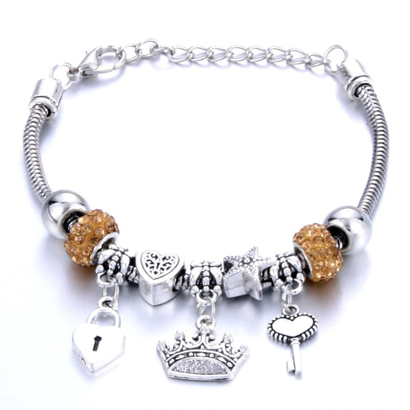 Charm-Armband-Kollektion „Herzen und Schlösser“