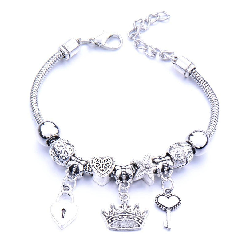 Charm-Armband-Kollektion „Herzen und Schlösser“