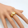 Ringe aus hochglanzpoliertem Edelstahl mit römischen Ziffern