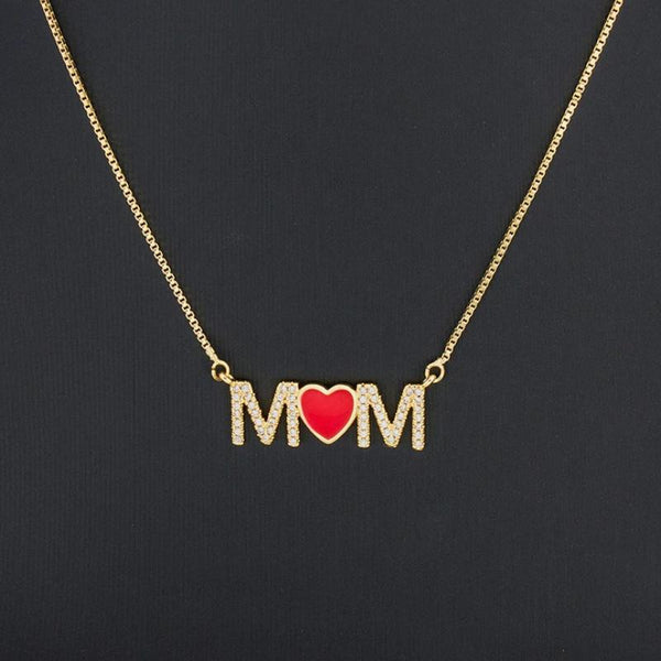 Statement-Halskettenkollektion „I Love Mom“