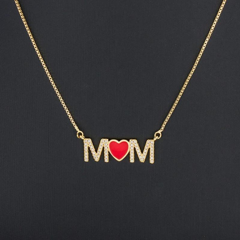 Statement-Halskettenkollektion „I Love Mom“