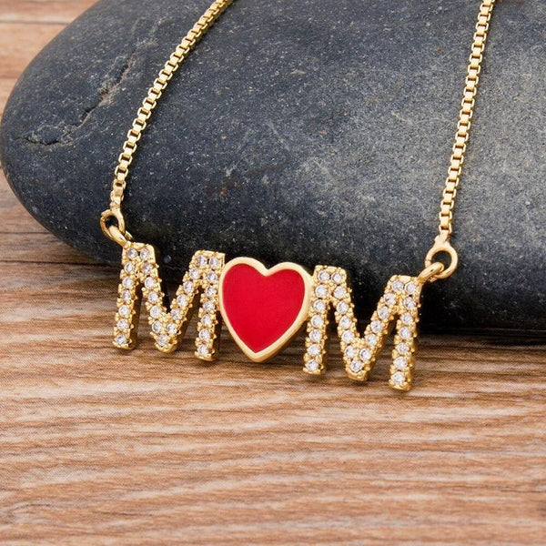 Statement-Halskettenkollektion „I Love Mom“