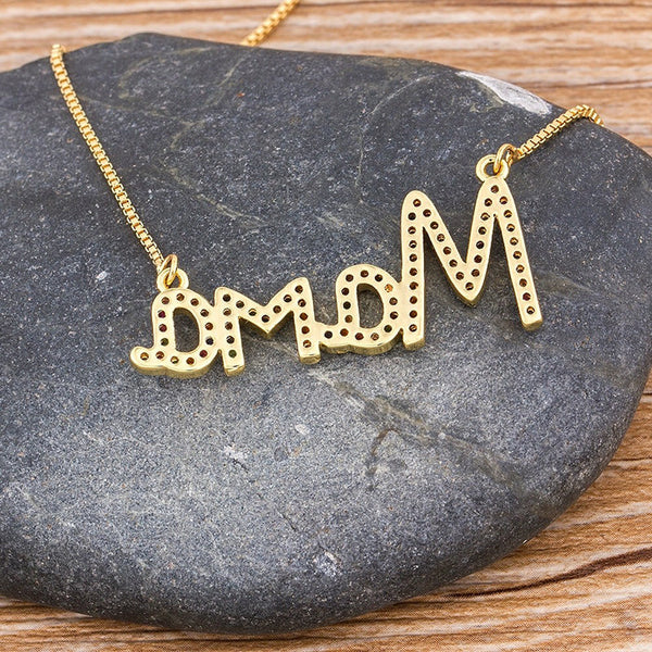 Statement-Kette „I Love Mom“