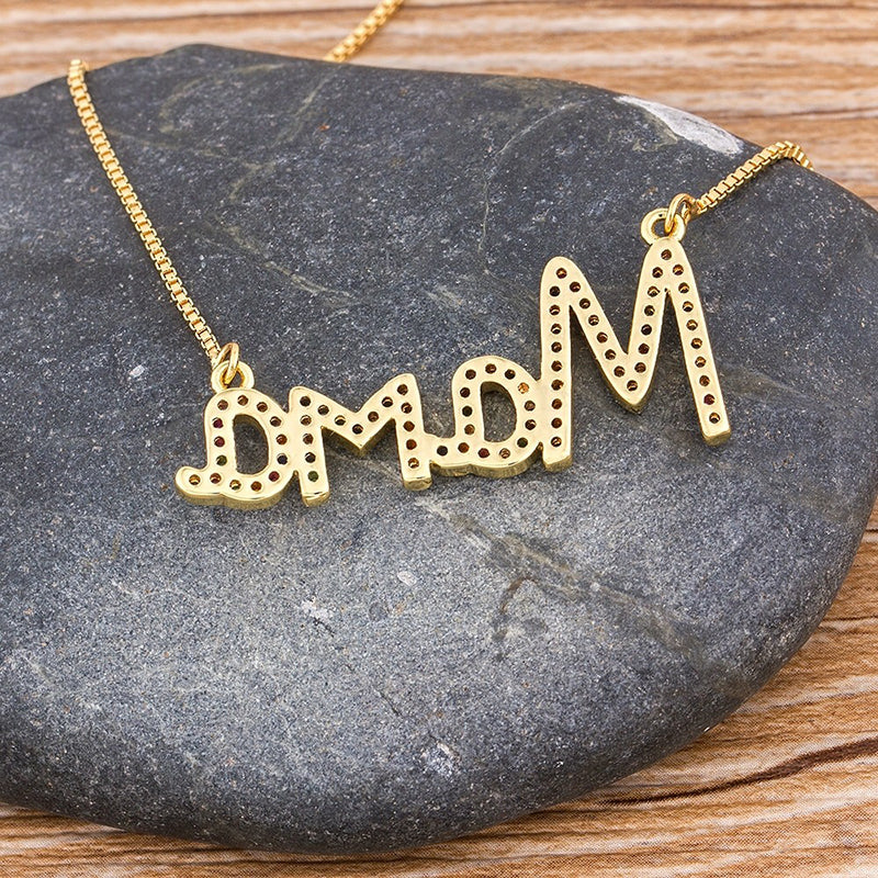Statement-Kette „I Love Mom“