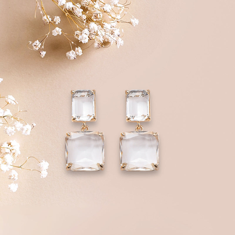 Kristall Retro Ohrringe