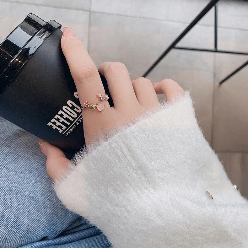 Blumenherzring - Zoe