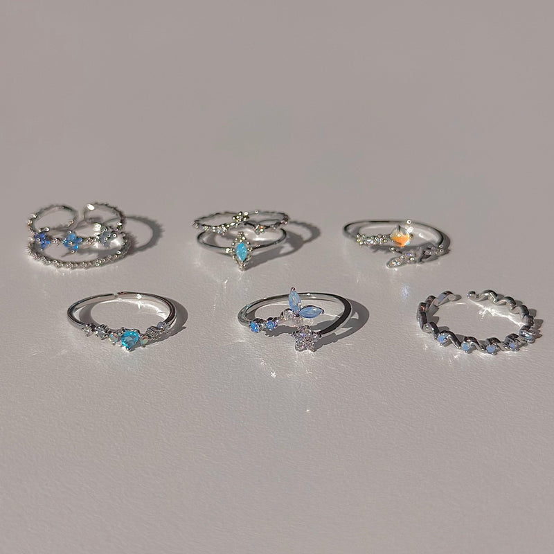 Blauer Schmetterlingsring