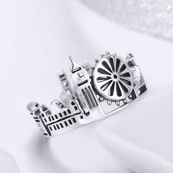 Ikonischer Fingerring mit Londoner Landschaft