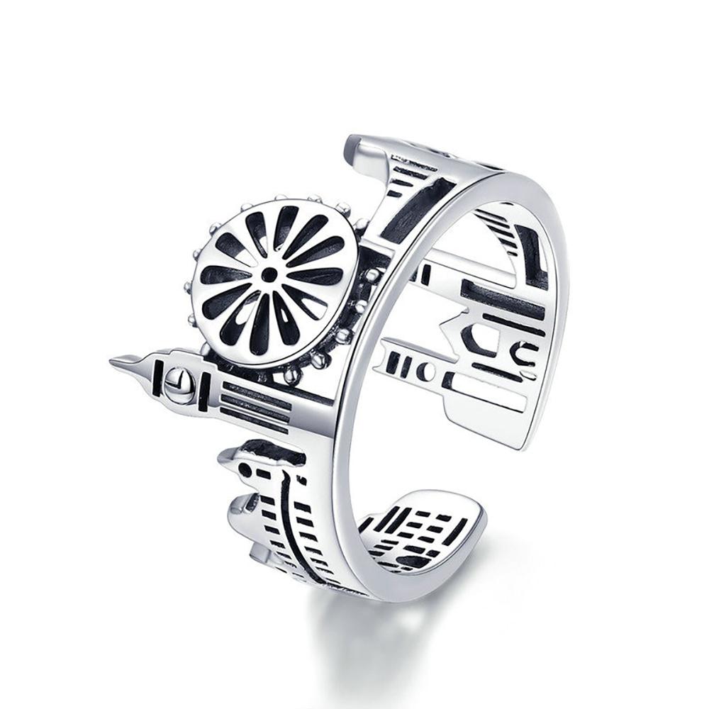 Ikonischer Fingerring mit Londoner Landschaft