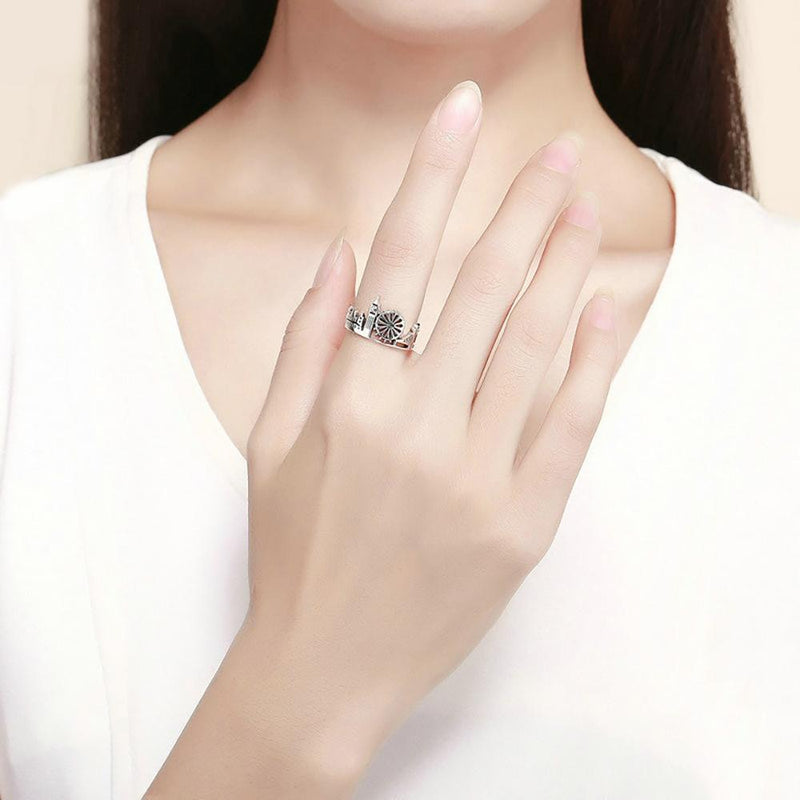 Ikonischer Fingerring mit Londoner Landschaft