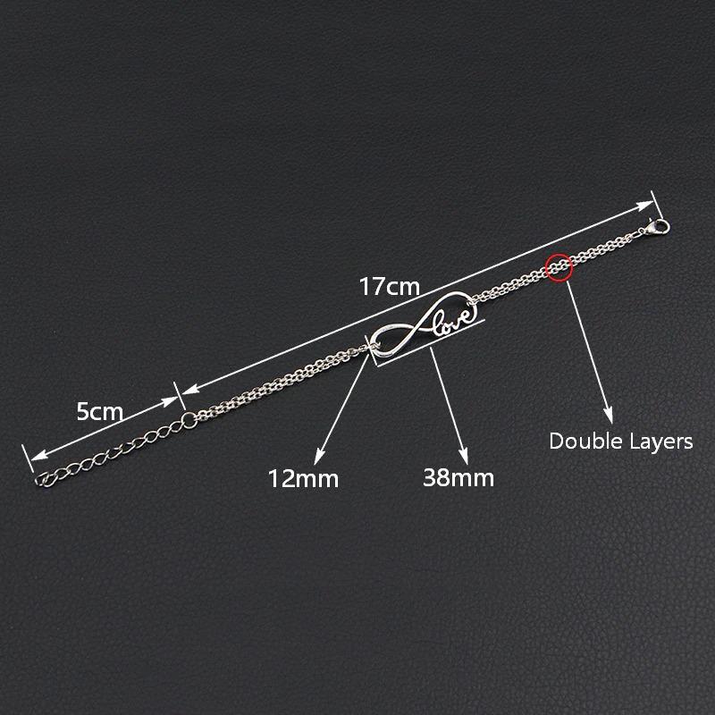 Charm-Armband „Unendliche Liebe für Krankenschwestern“