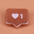 Instagram Love Emaille-Broschen