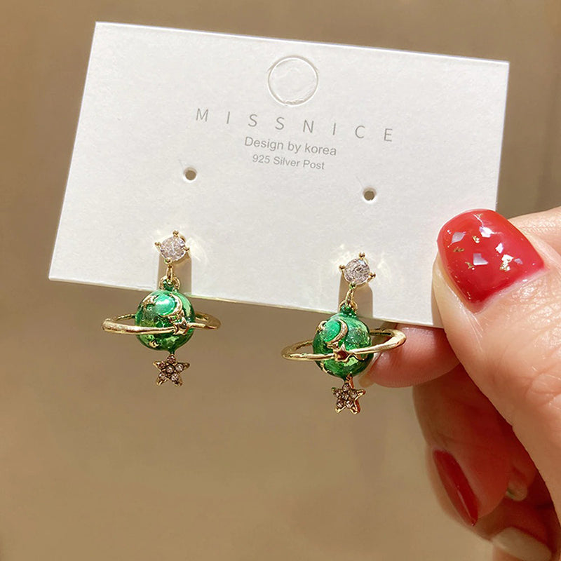 Ohrhänger mit Planeten im Interstellar-Stil