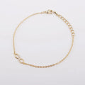 Armband mit Unendlichkeitssymbol – Silber, Gold, Kristall, Freundschaftsarmband