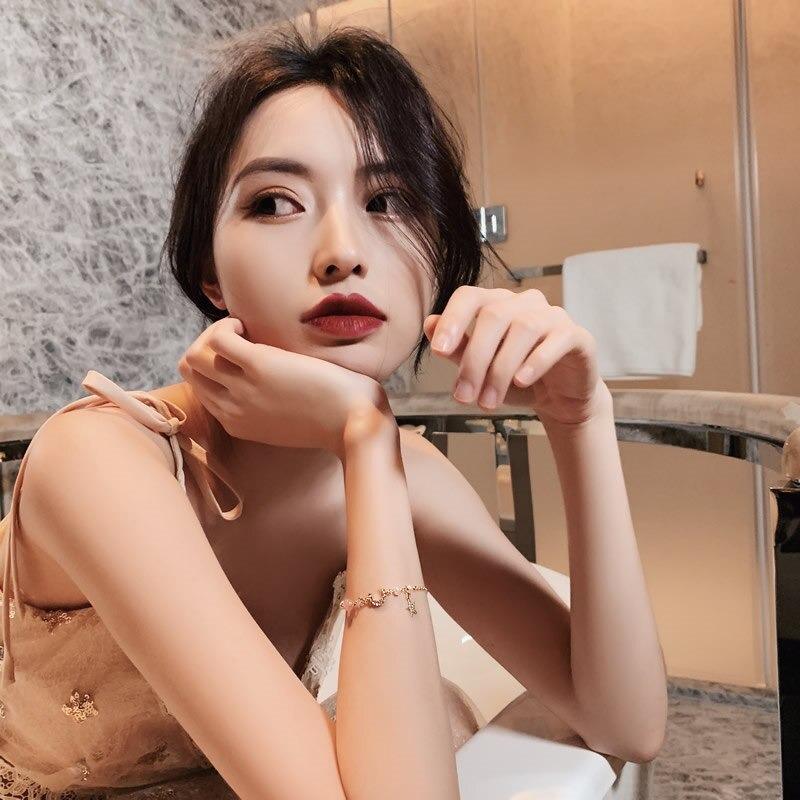 Verträumtes Mond- und Sternarmband im koreanischen Stil