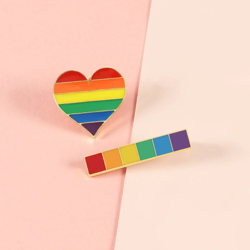 LGBT Regenbogen Herz, Frieden und Liebe Emaille Brosche Pins Sammlung