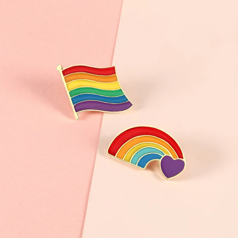 LGBT Regenbogen Herz, Frieden und Liebe Emaille Brosche Pins Sammlung