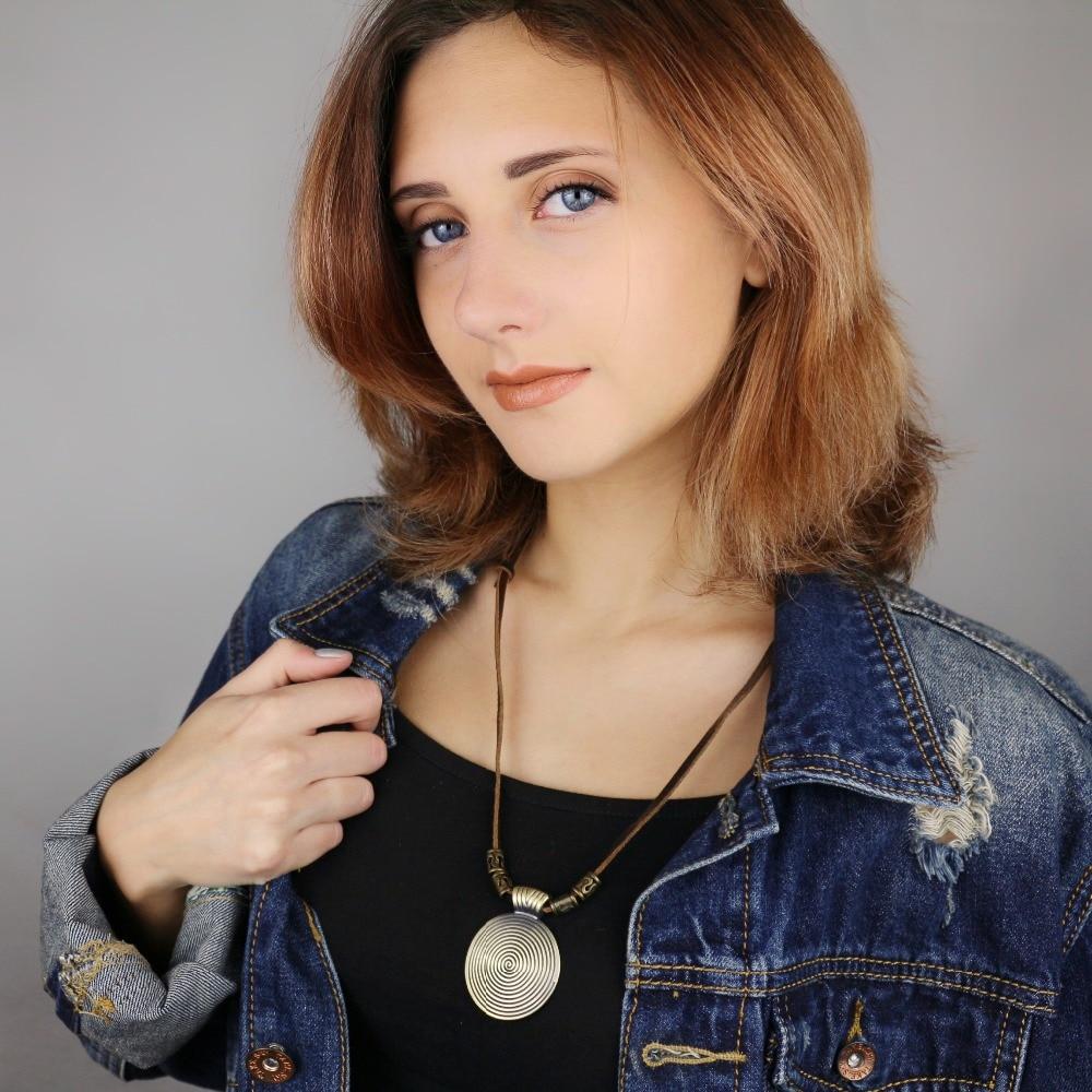 Große runde Vintage Statement Halskette