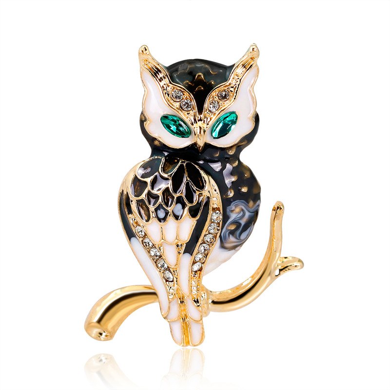 Limitierte Auflage - Mit Strasssteinen verzierte Brosche