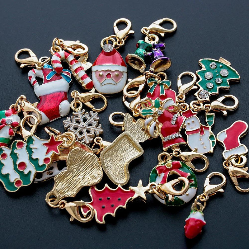 Kleines Weihnachts-Emaille-Charms-Paket