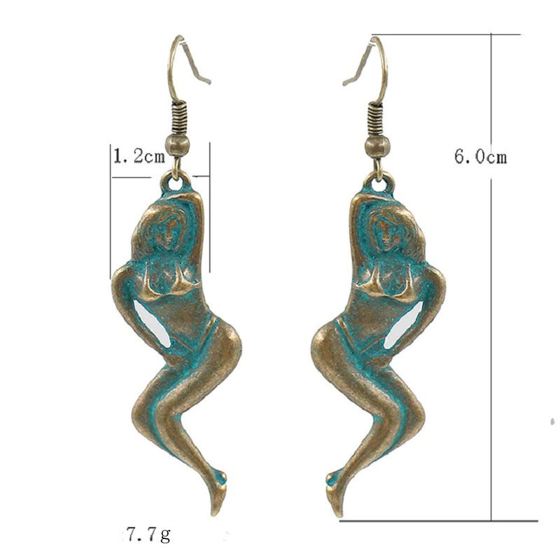 Lebendige und fröhliche ethnische böhmische Blumen-Ohrringe