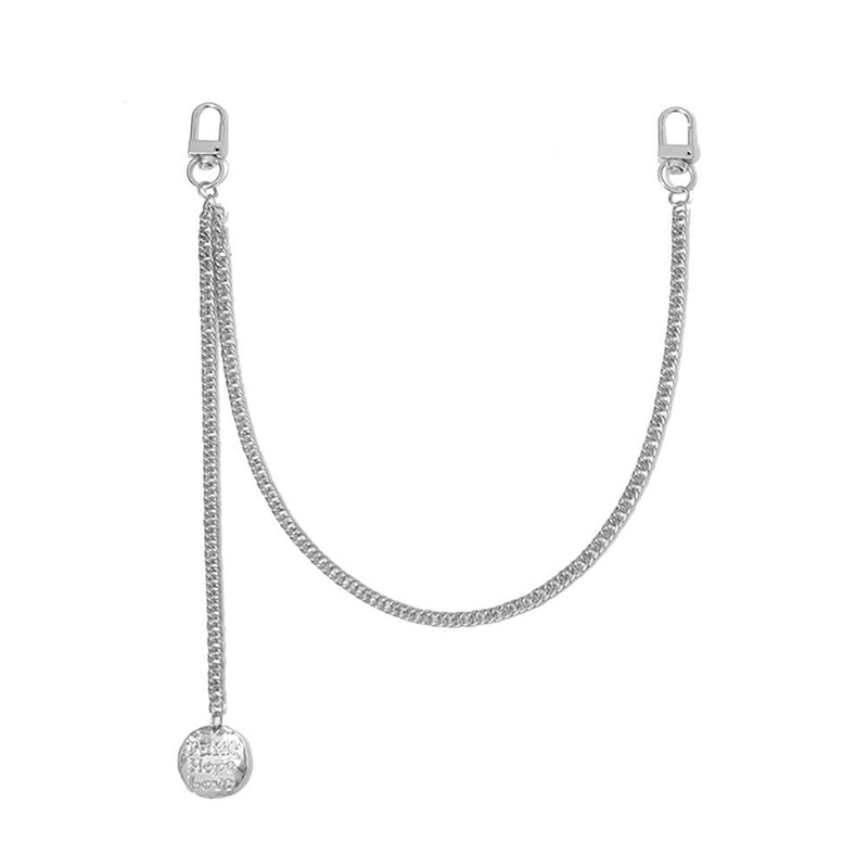 Lange, mehrlagige Gürtelkette aus Metall für Hosen und Jeans