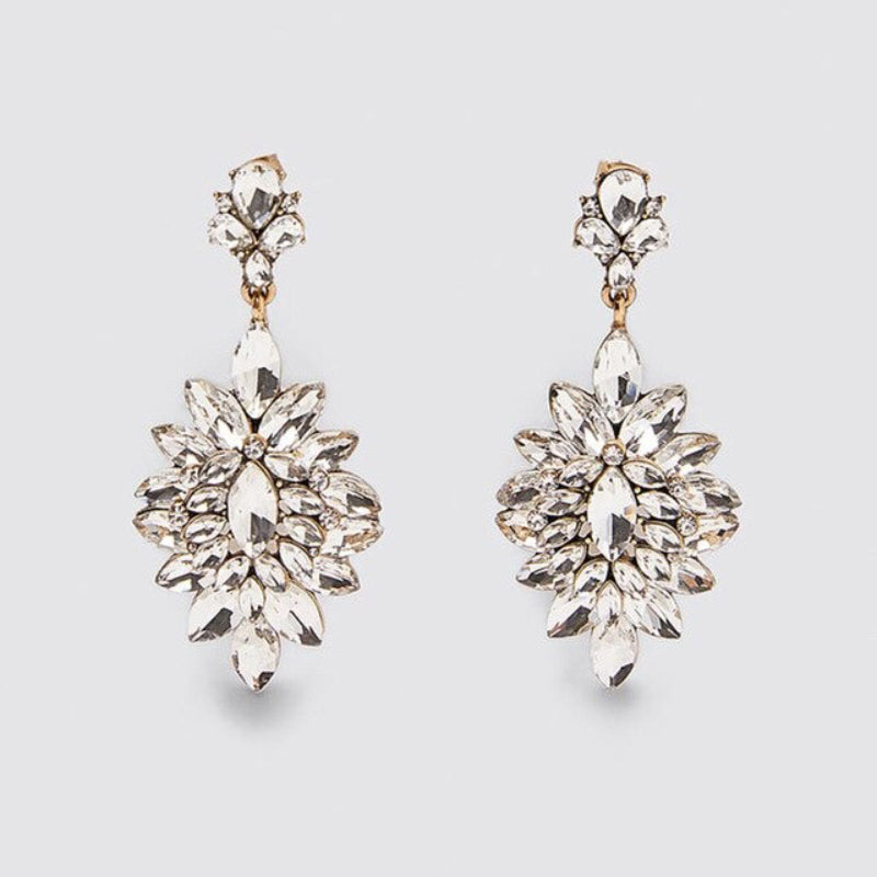 Luminance Strass Statement Perlen Tropfen Ohrhänger Kollektion