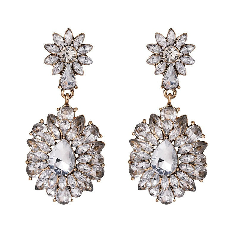 Luminance Strass Statement Perlen Tropfen Ohrhänger Kollektion