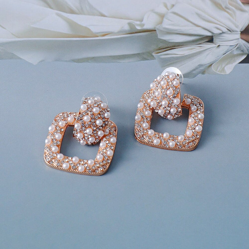 Luminance Strass Statement Perlen Tropfen Ohrhänger Kollektion