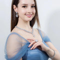 Luxuriöses Schmuckset mit Zirkonia