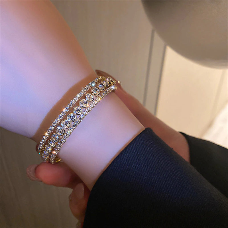 Luxuriöse, modische Tennisarmbänder mit Zirkonia