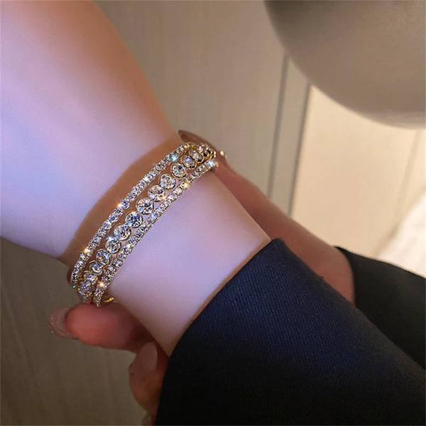Luxuriöse, modische Tennisarmbänder mit Zirkonia