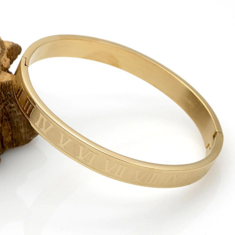 Luxuriöse Armreifen mit römischen Ziffern