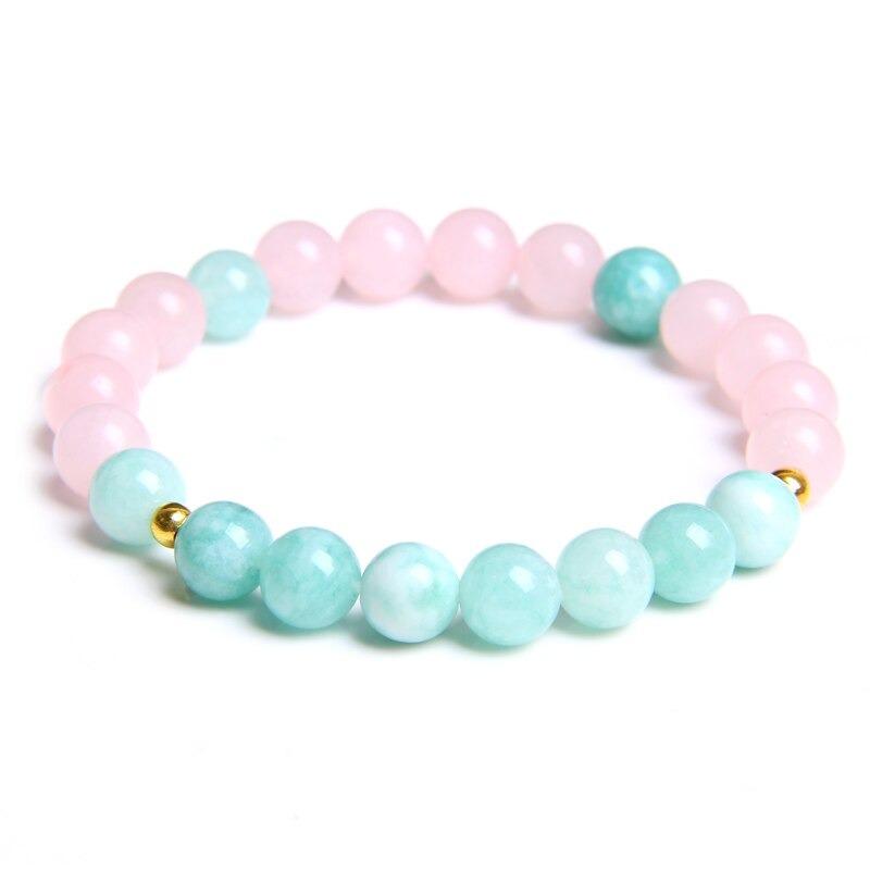 Heilende Armbänder in Makronenfarben