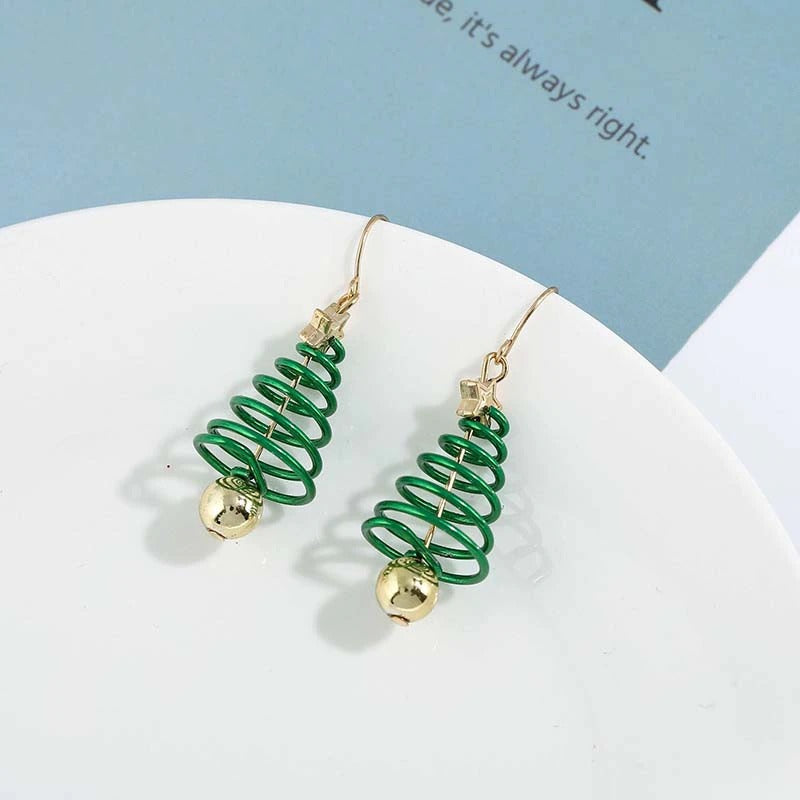 Fröhliche und fröhliche Weihnachtsfeier-Ohrringe-Schmuckkollektion