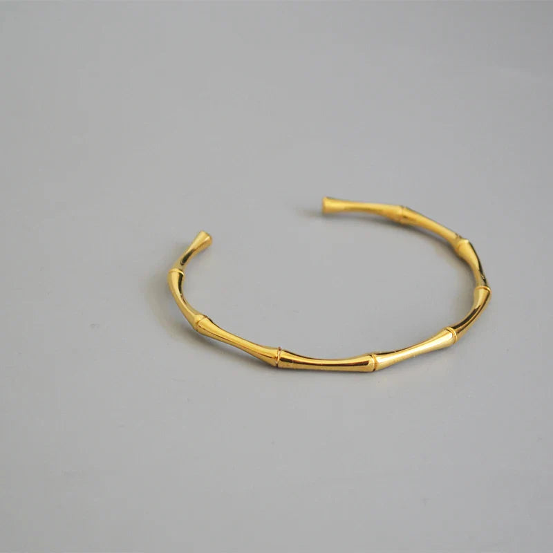 Elegantes goldenes Zweigarmband - Verstellbares offenes Manschettenarmband | Einzigartige goldene Manschette