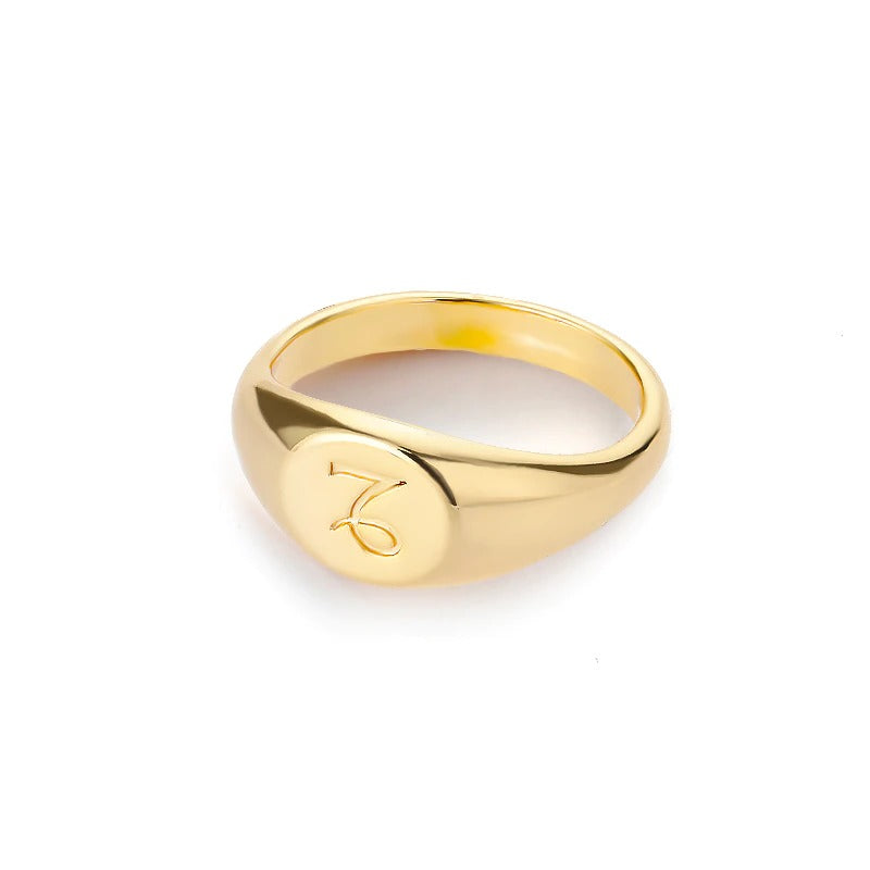 Minimalistische Ringe mit den 12 Sternbildern und Sternzeichen