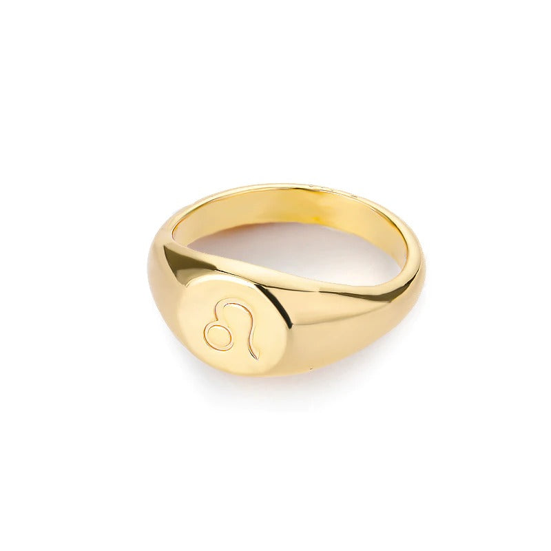 Minimalistische Ringe mit den 12 Sternbildern und Sternzeichen