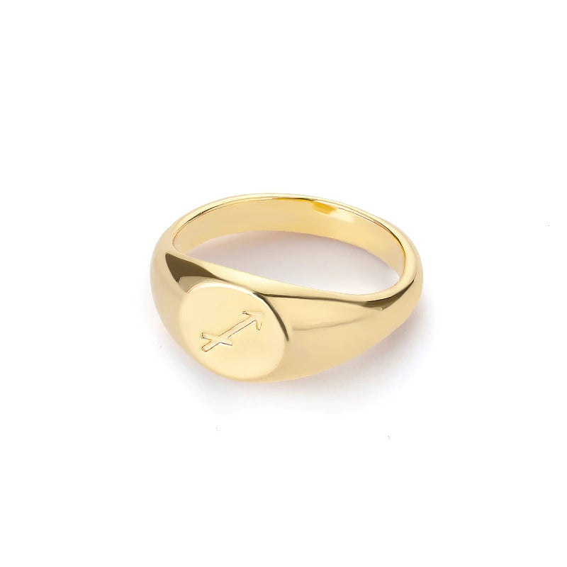 Minimalistische Ringe mit den 12 Sternbildern und Sternzeichen