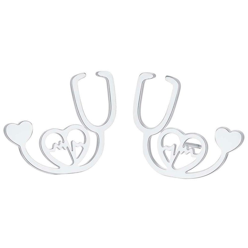 Minimalistische entzückende Stethoskop Ohrstecker