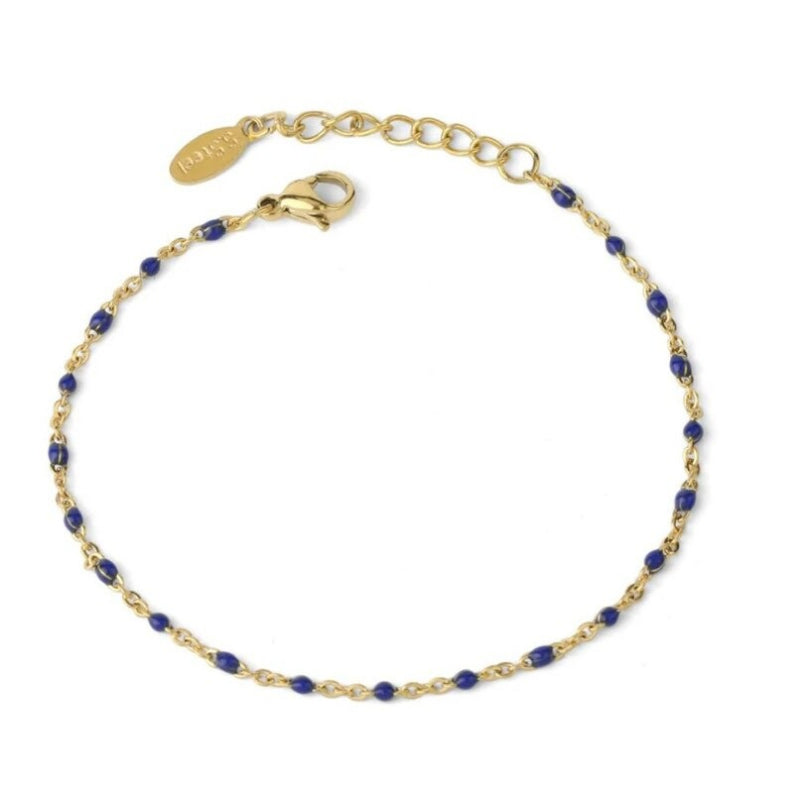 Minimalistische, verstellbare Kettenhalsketten mit bunten Perlen