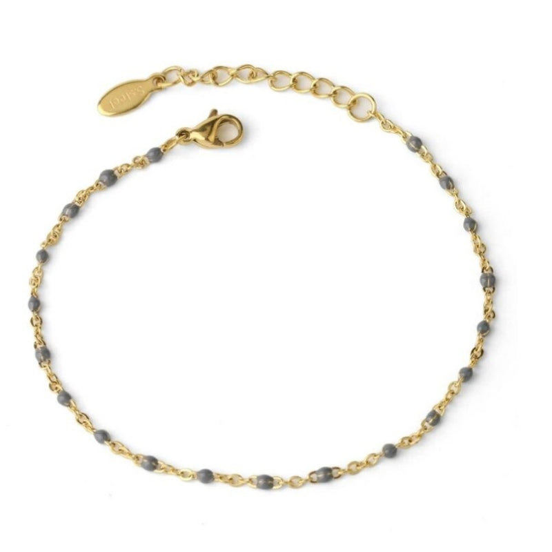 Minimalistische, verstellbare Kettenhalsketten mit bunten Perlen