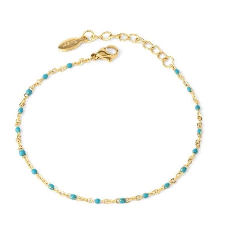 Minimalistische, verstellbare Kettenhalsketten mit bunten Perlen